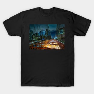 Manhattan from the Brooklyn Bridge T-Shirt